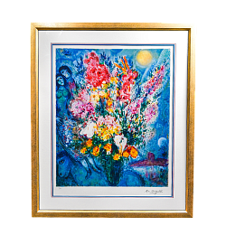 Литография. «Букет цветов» Шагал Марк BM-1